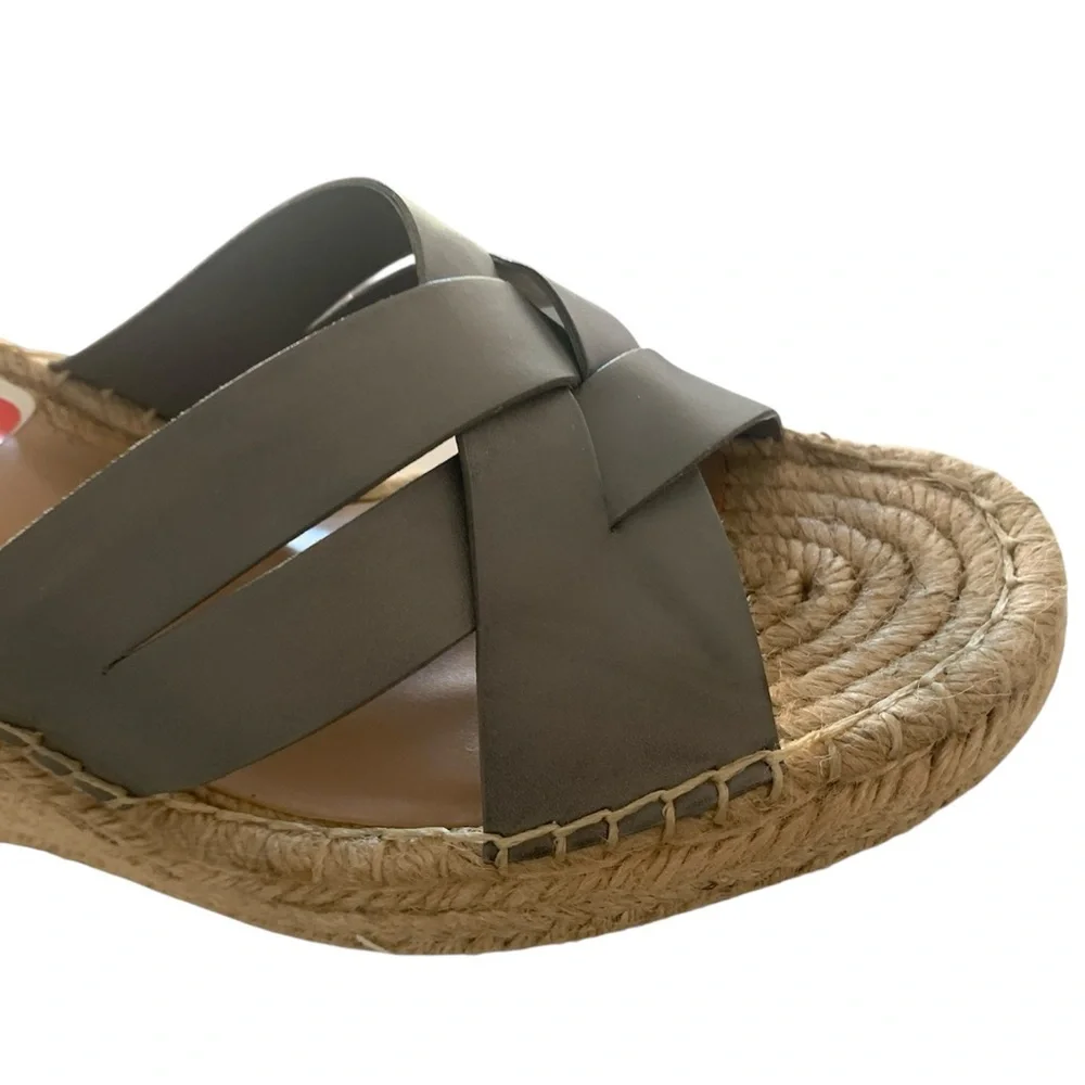 NIB Abound Faux Leather Gray Wedges Sz 12